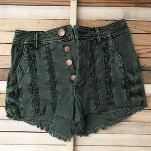 Free People Green Shorts